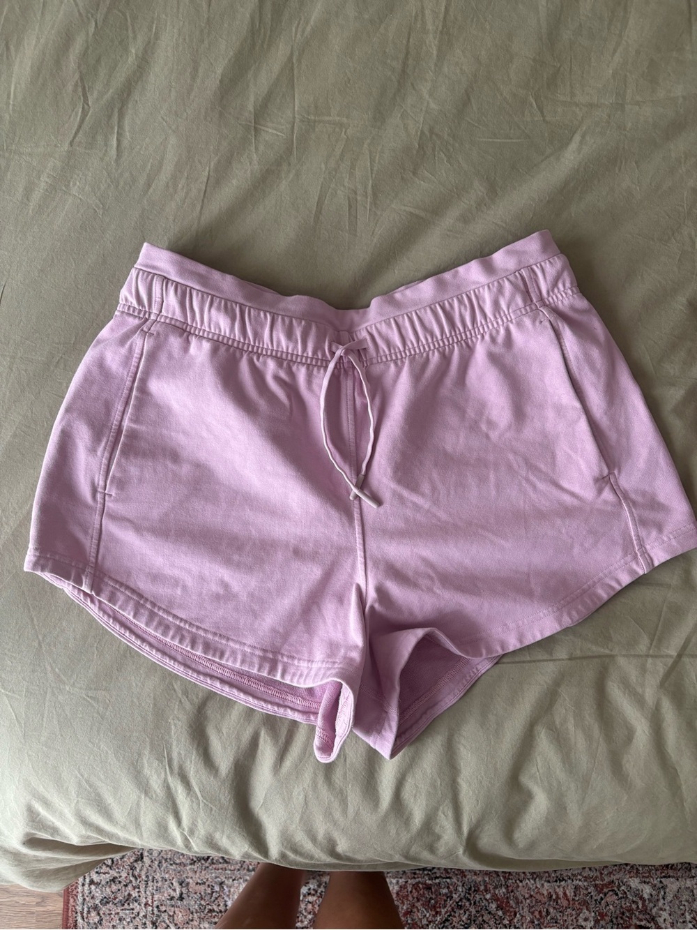 Women's light pink Lounge Shorts - Lululemon. Like new